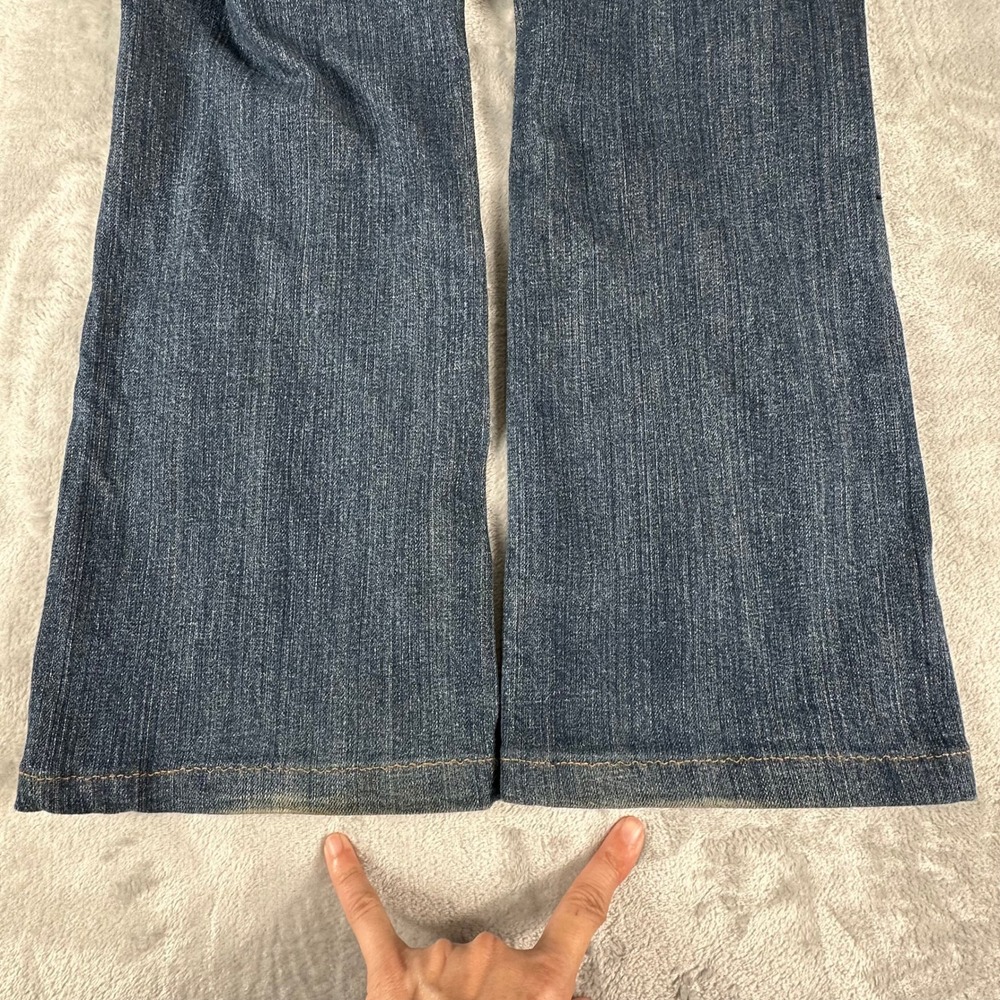 Miss Me Bootcut Jeans Womens 29 Blue Low-Rise Western Y2K Cowgirl Boho McBling - Picture 8 of 11